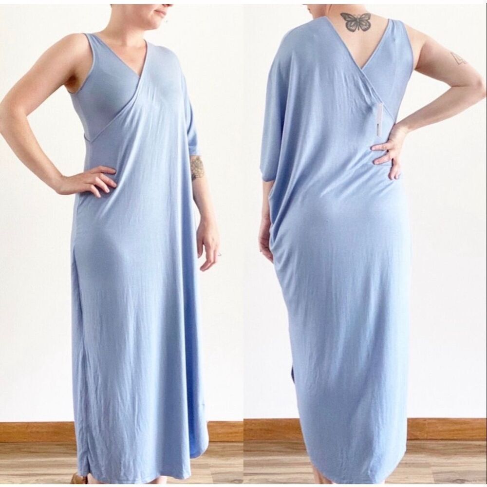 New LAMade Grecian Inspired Drapey Layered Dress Size S